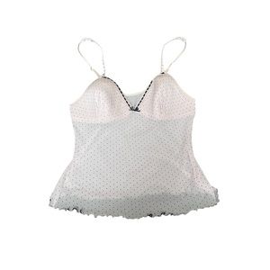 y2k pink polka dot tank top